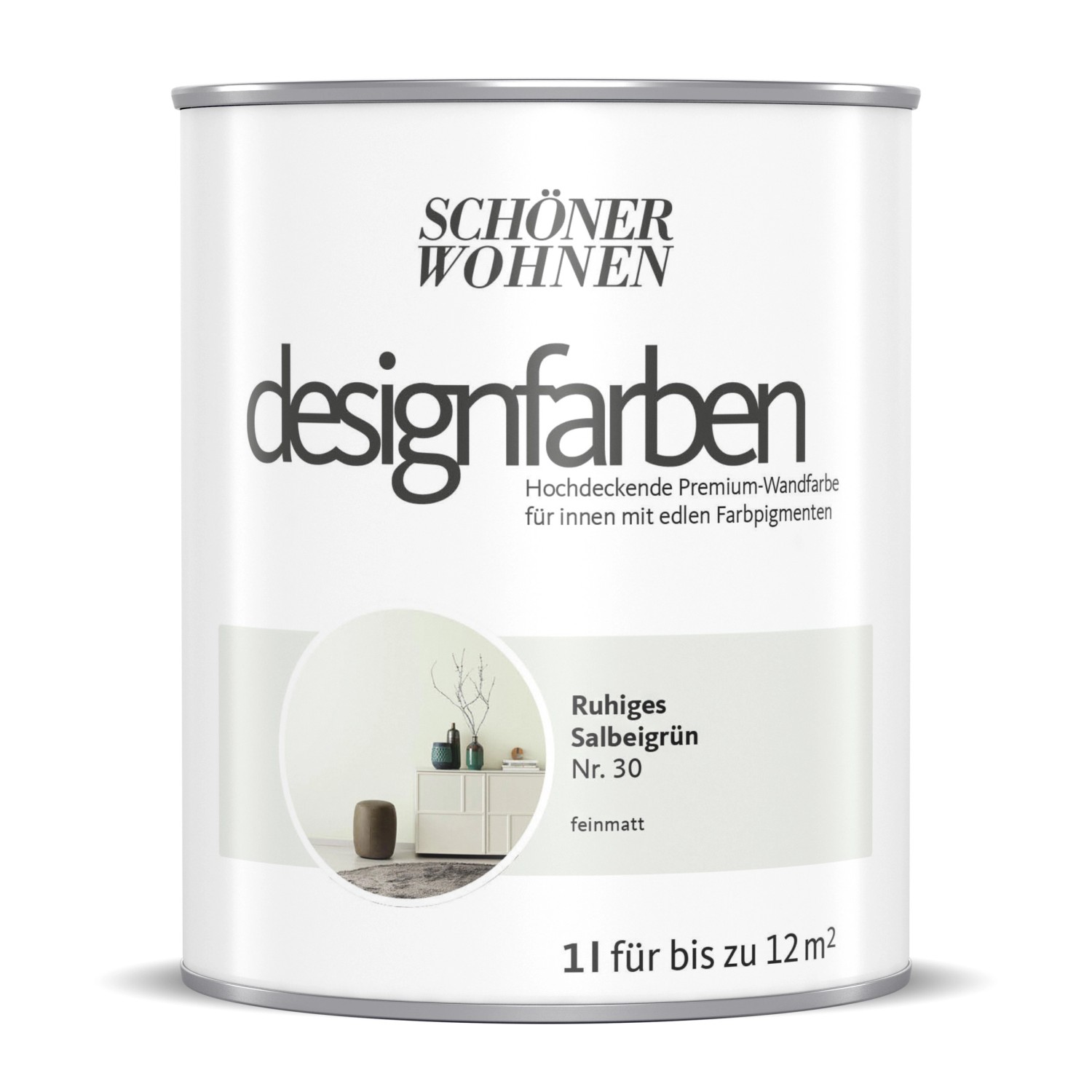 Schöner Wohnen Designfarben Ruhiges Salbeigrün 1 l