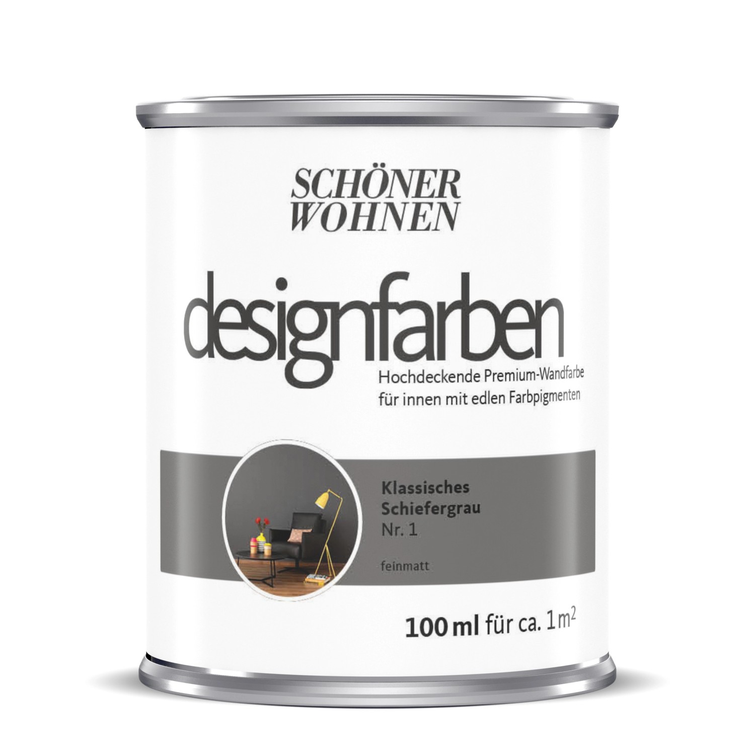 Schöner Wohnen Designfarben Klassisches Schiefergrau 100 ml