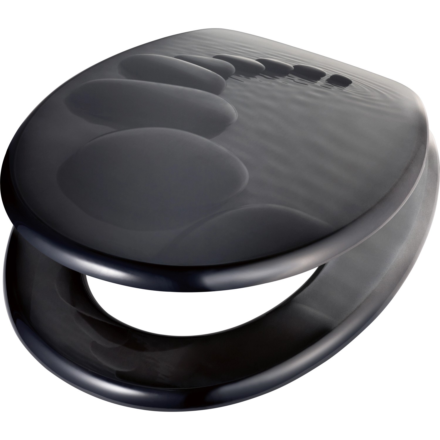 baliv WC-Sitz Comala II mit Absenkautomatik MDF Holzkern Grau