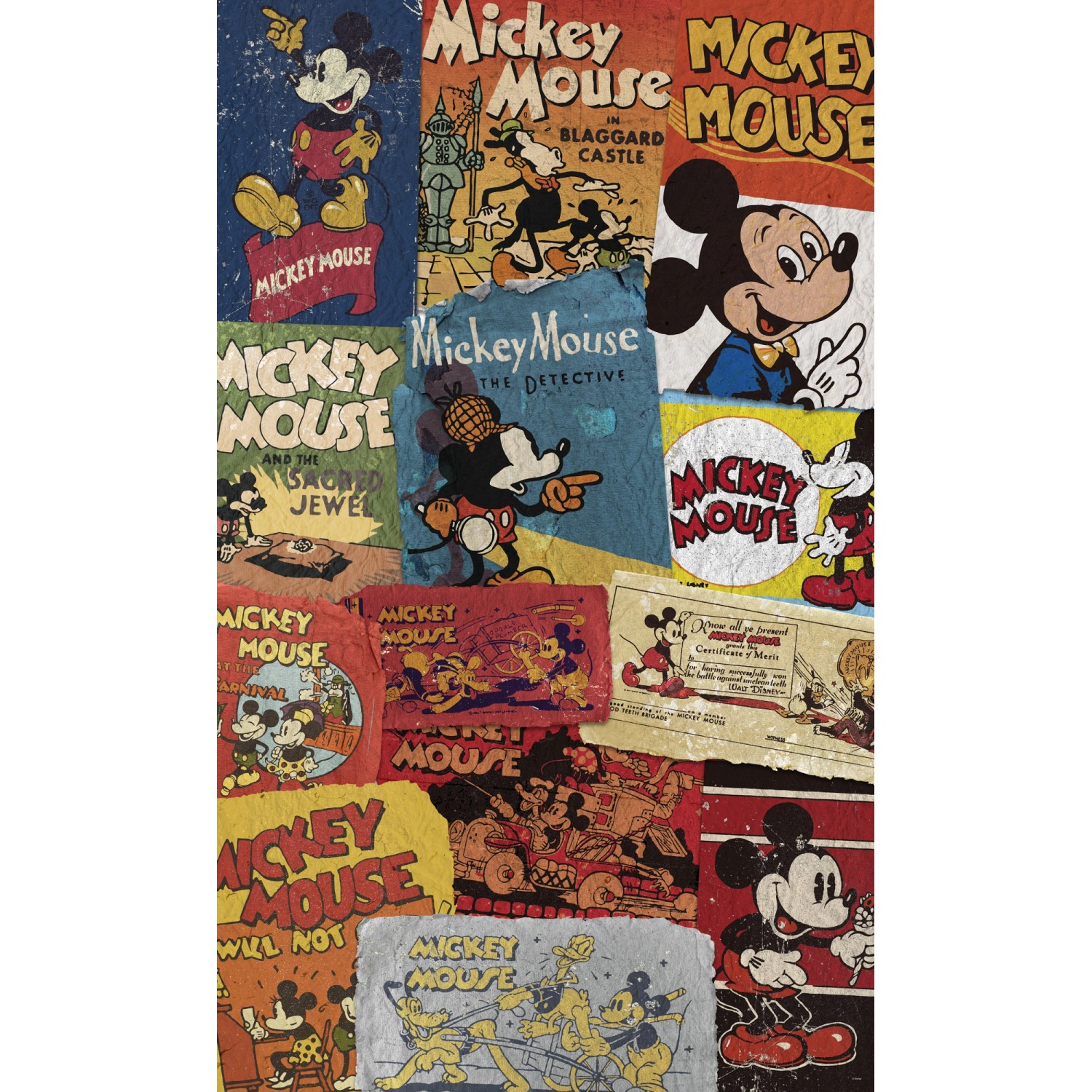 Komar Fototapete Vlies Mickey - Billboard 120 x 200 cm