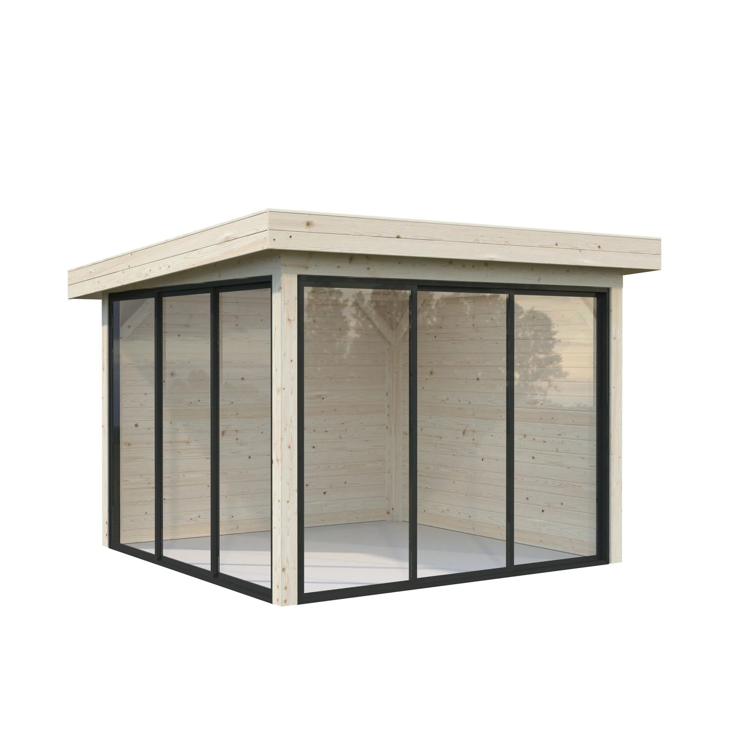 Palmako Pavillon Lenna Set 401 Slide Transparent 300 cm x 300 cm FSC®