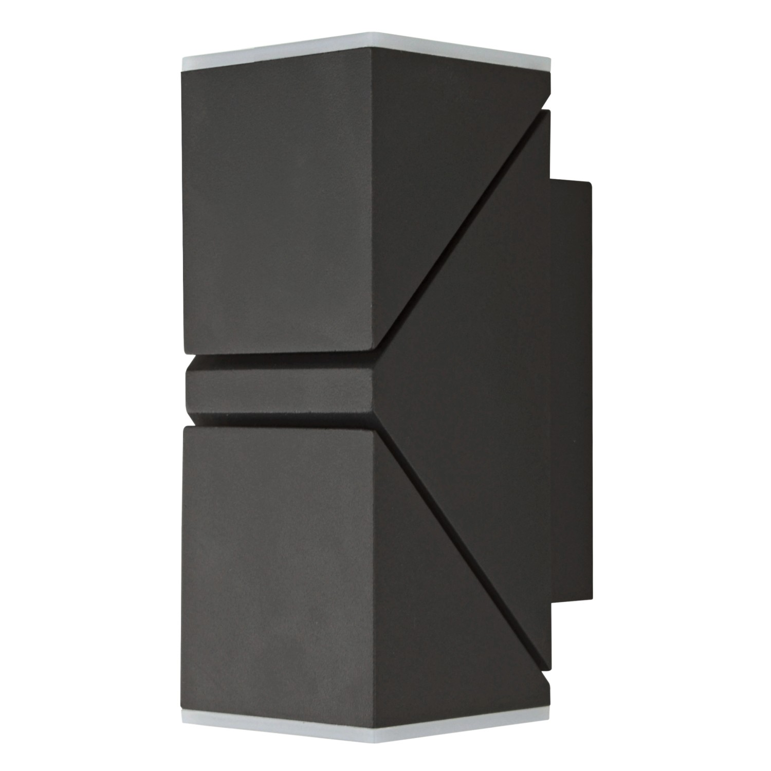 E2 Elektro Wandleuchte Lyra Up-Down Anthrazit 15,6 cm x 6,2 cm x 8,3 cm