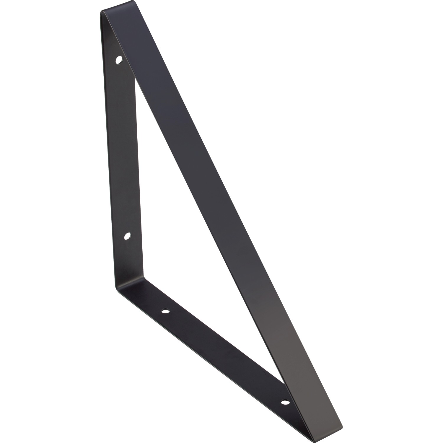 Konsole Triangel 27,2 cm x 27,2 cm Schwarz Matt