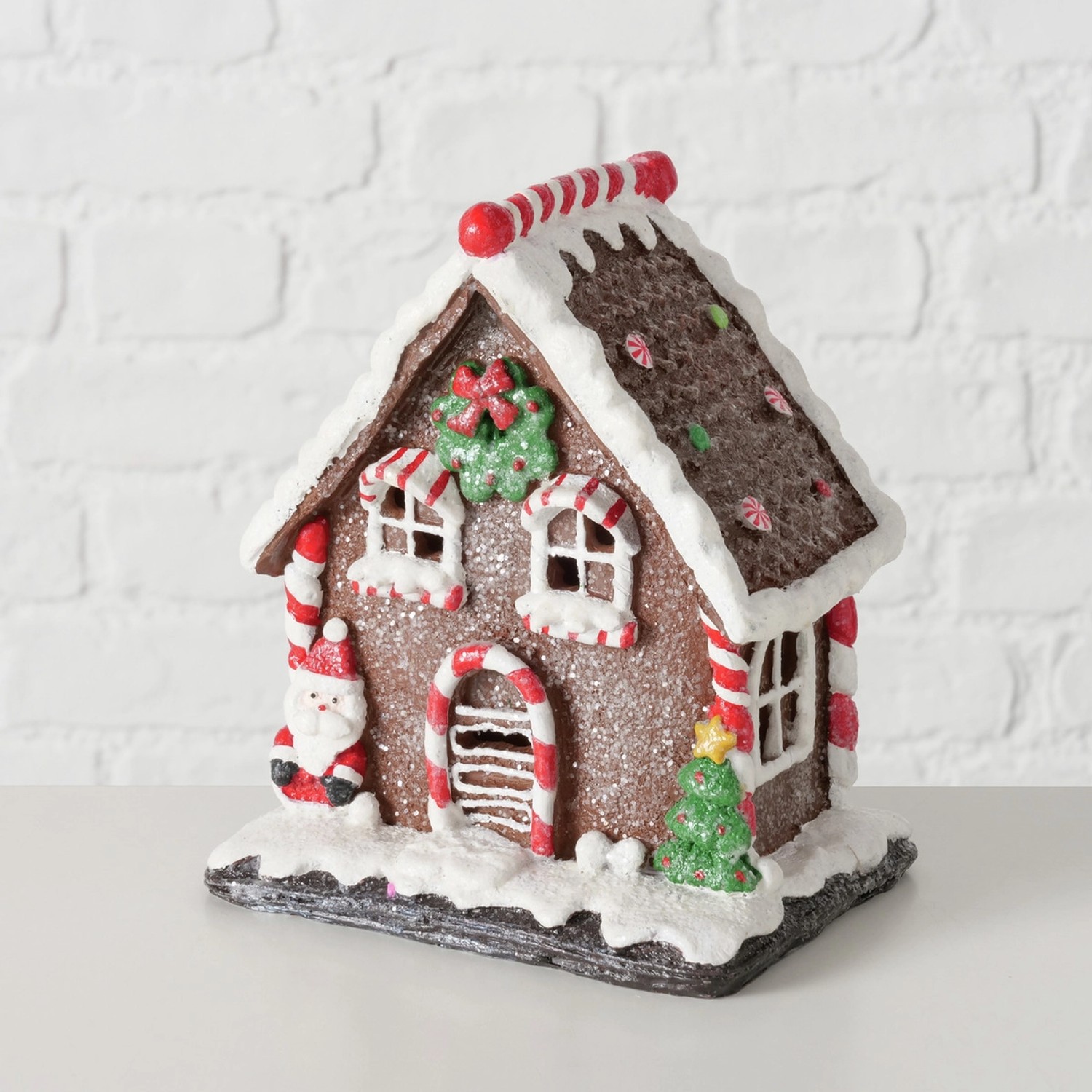 Boltze Aufsteller Gingerbread 19,2 cm x 16,3 cm x 12,2 cm Mehrfarbig