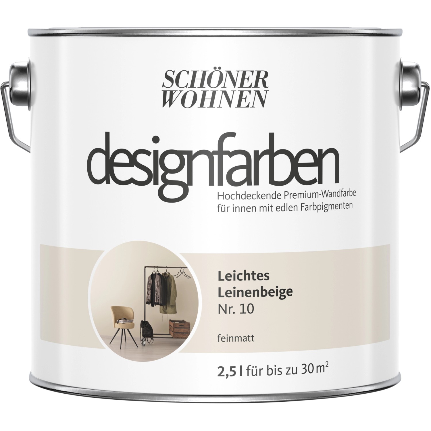 Schöner Wohnen Designfarben Leichtes Leinenbeige matt 2,5 l