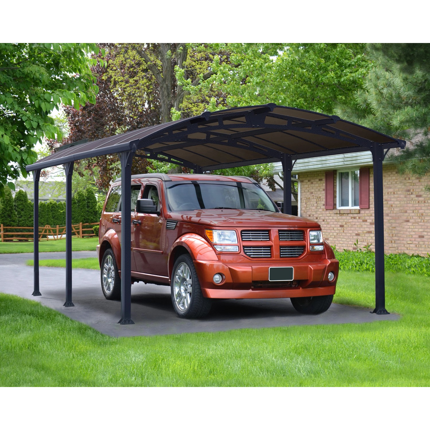 Canopia Carport Arcadia 5000 Anthrazit 360 cm x 510 cm