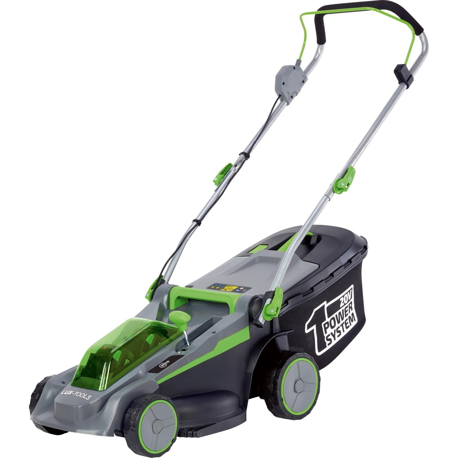 LUX-TOOLS Akku-Rasenmäher A-RM-2x20/37 Set A inkl. 2x 20 V Akku 37 cm