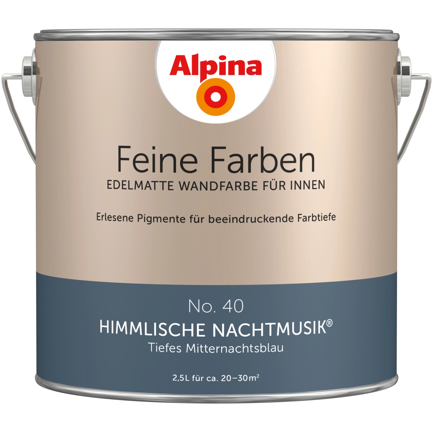 Alpina Feine Farben No. 40 Himmlische Nachtmusik® Blau edelmatt 2,5 l