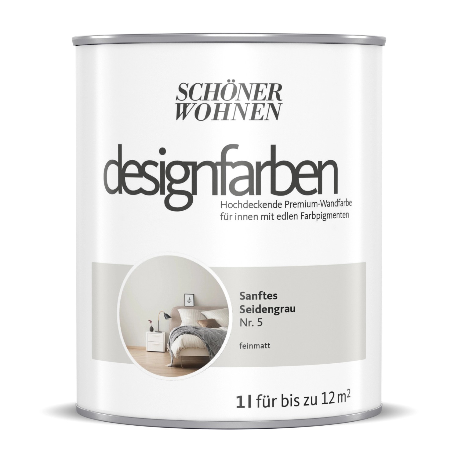 Schöner Wohnen Designfarben Sanftes Seidengrau 1 l