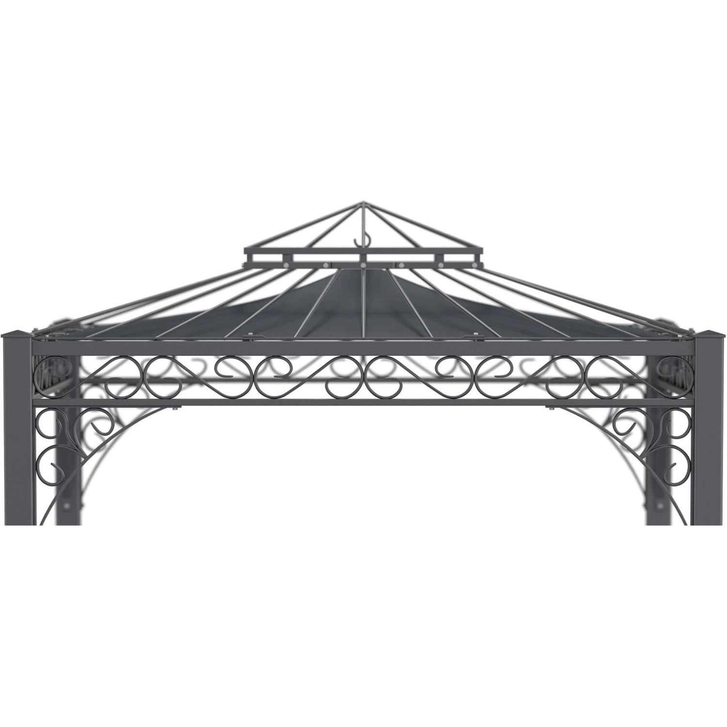 Eleo Sonnensegel 200 cm x 200 cm für Pavillon Meran/Bolzano Anthrazit