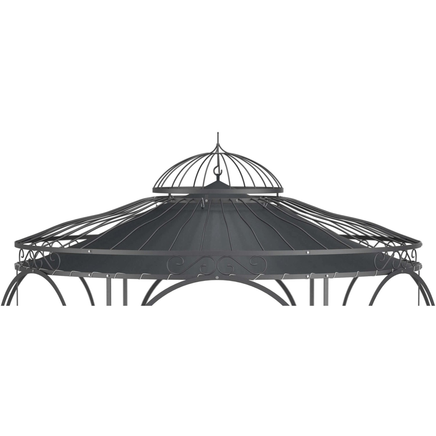 Eleo Sonnensegel Milano Ø 290 cm  für Pavillon Milano Anthrazit