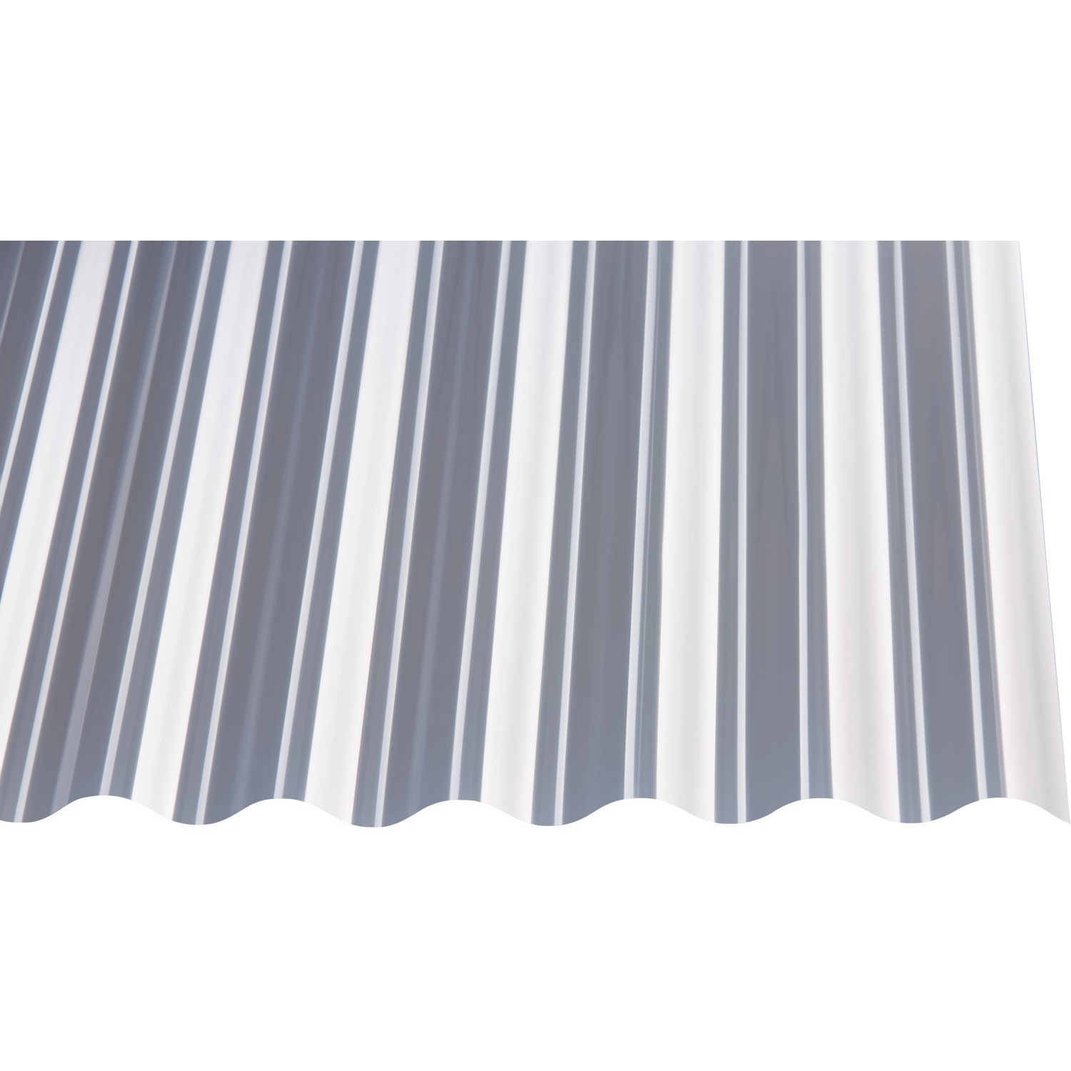 PVC-Profilplatte 1,1 mm Sinus 76/18 Klar 2000 mm x 900 mm