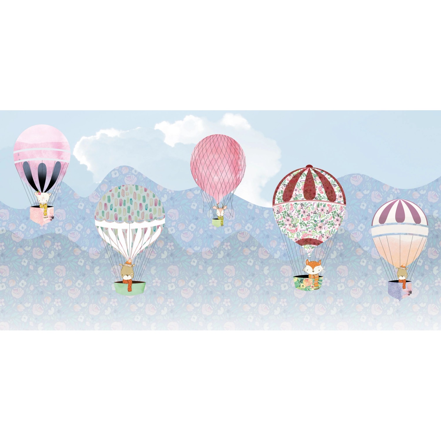 Komar Fototapete Vlies Happy Balloon 500 x 250 cm