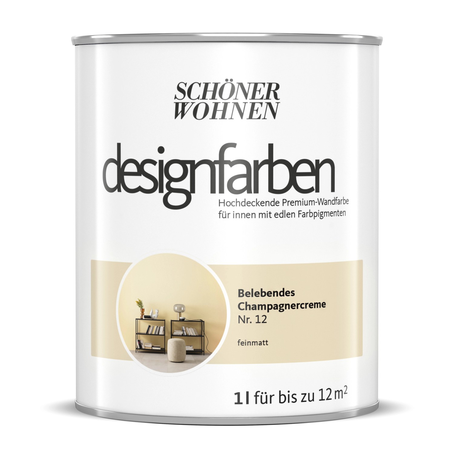Schöner Wohnen Designfarben Belebendes Champagnercreme 1 l