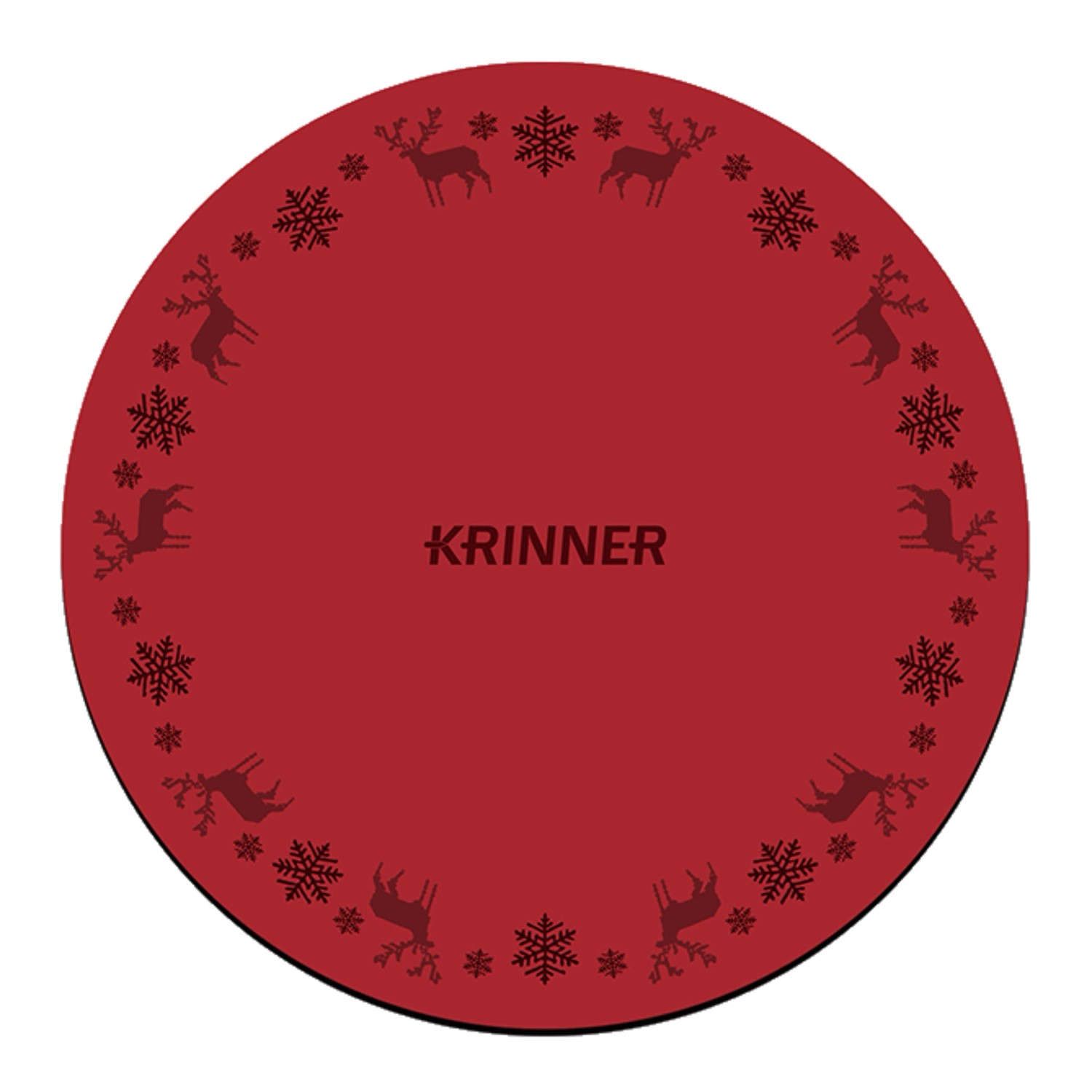 Krinner Weihnachtsbaum-Unterlegdecke Ø 60 cm Rot