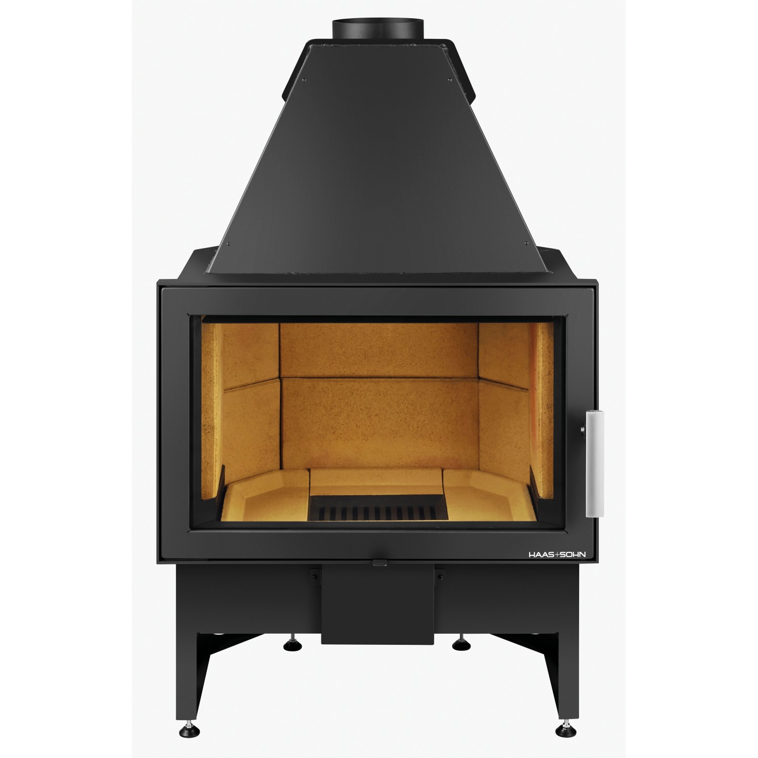 Haas+Sohn Komfort IV Kaminofen Stahl Schwarz 8 kW