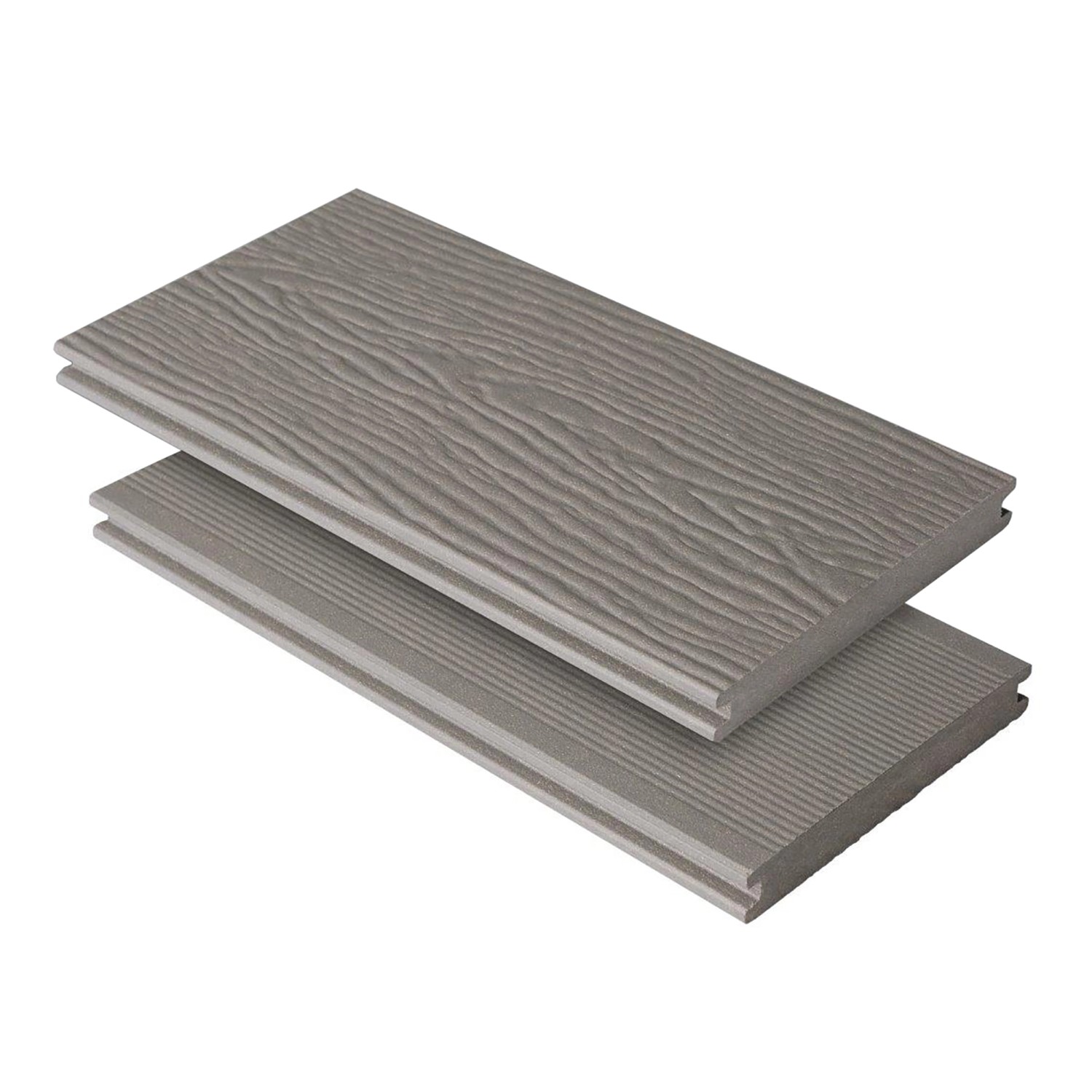 Kovalex Terrassendiele WPC Massiv Grau 300 cm x 14,5 cm x 2 cm