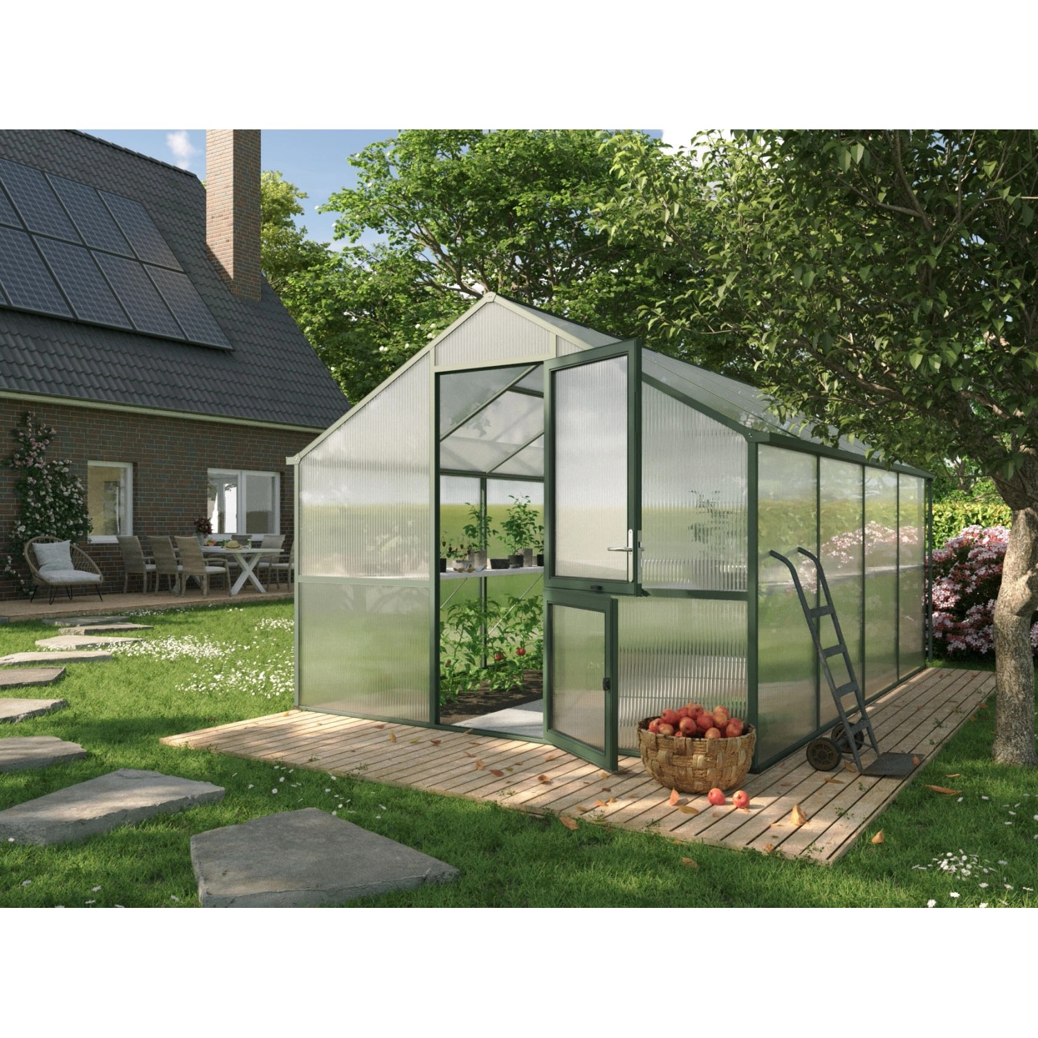 KGT Gewächshaus Tannengrün 12,74 m²