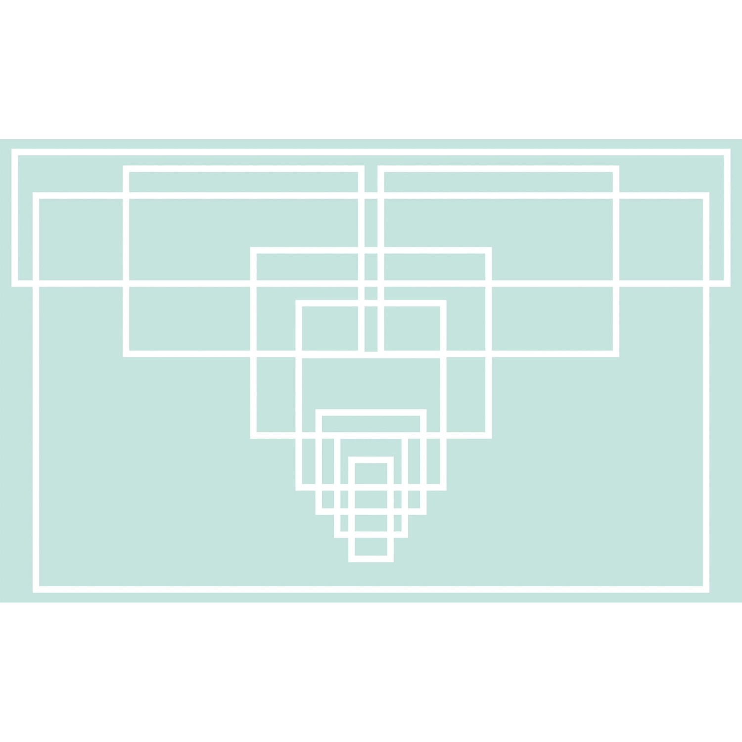 Komar Fototapete Vlies Mills Board Center Ice White   400 x 250 cm