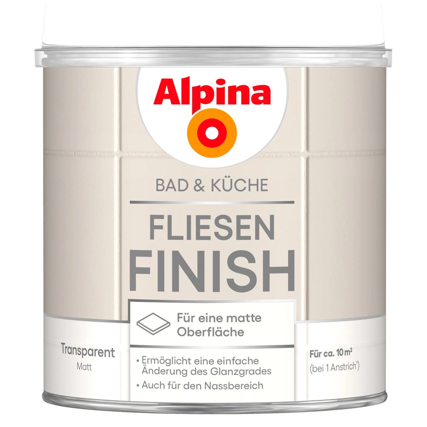 Alpina Fliesen-Finish Bad & Küche 2 Komponenten Matt 750 ml