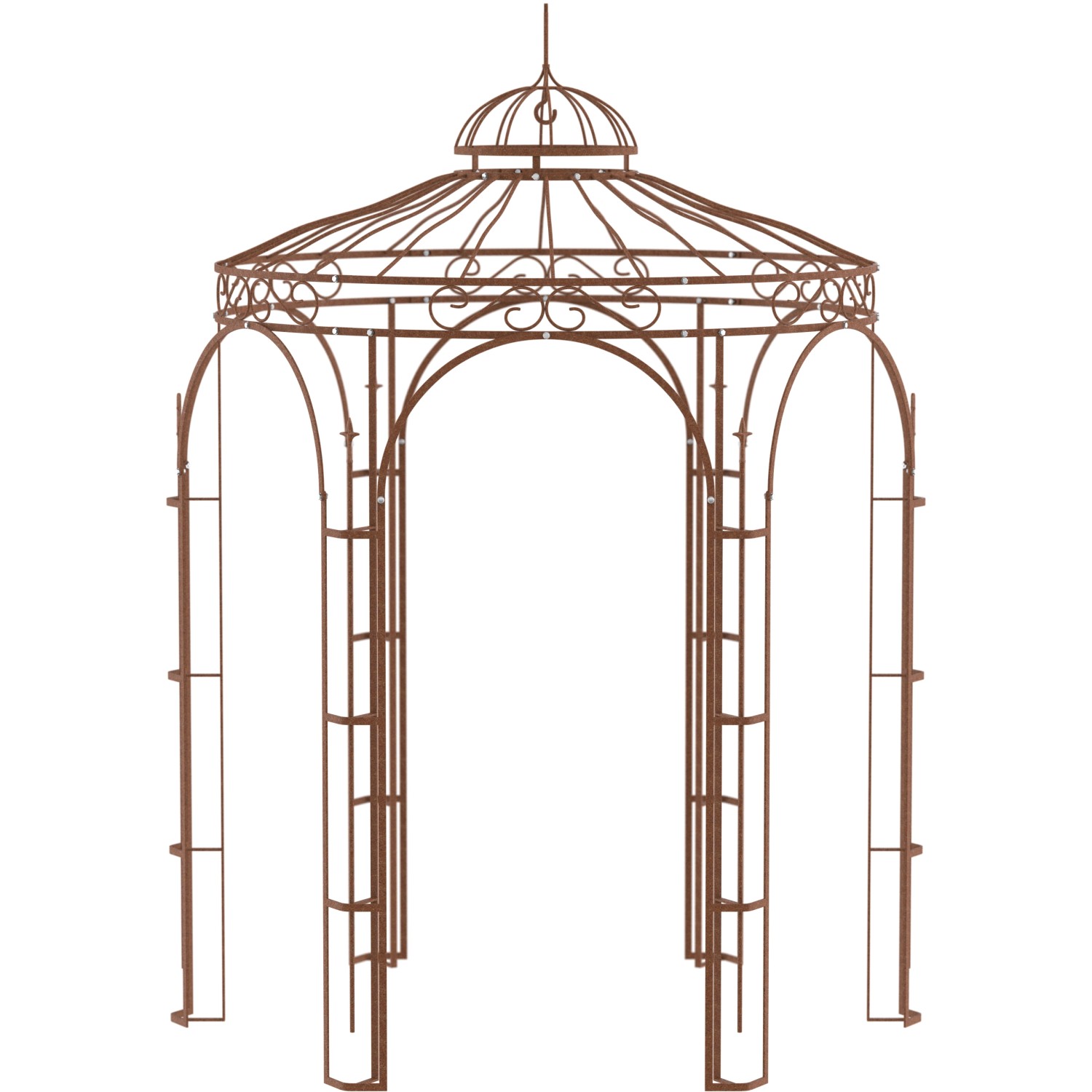 Eleo Pavillon Metall Siena 265 cm x Ø 210 cm Unbeschichtet