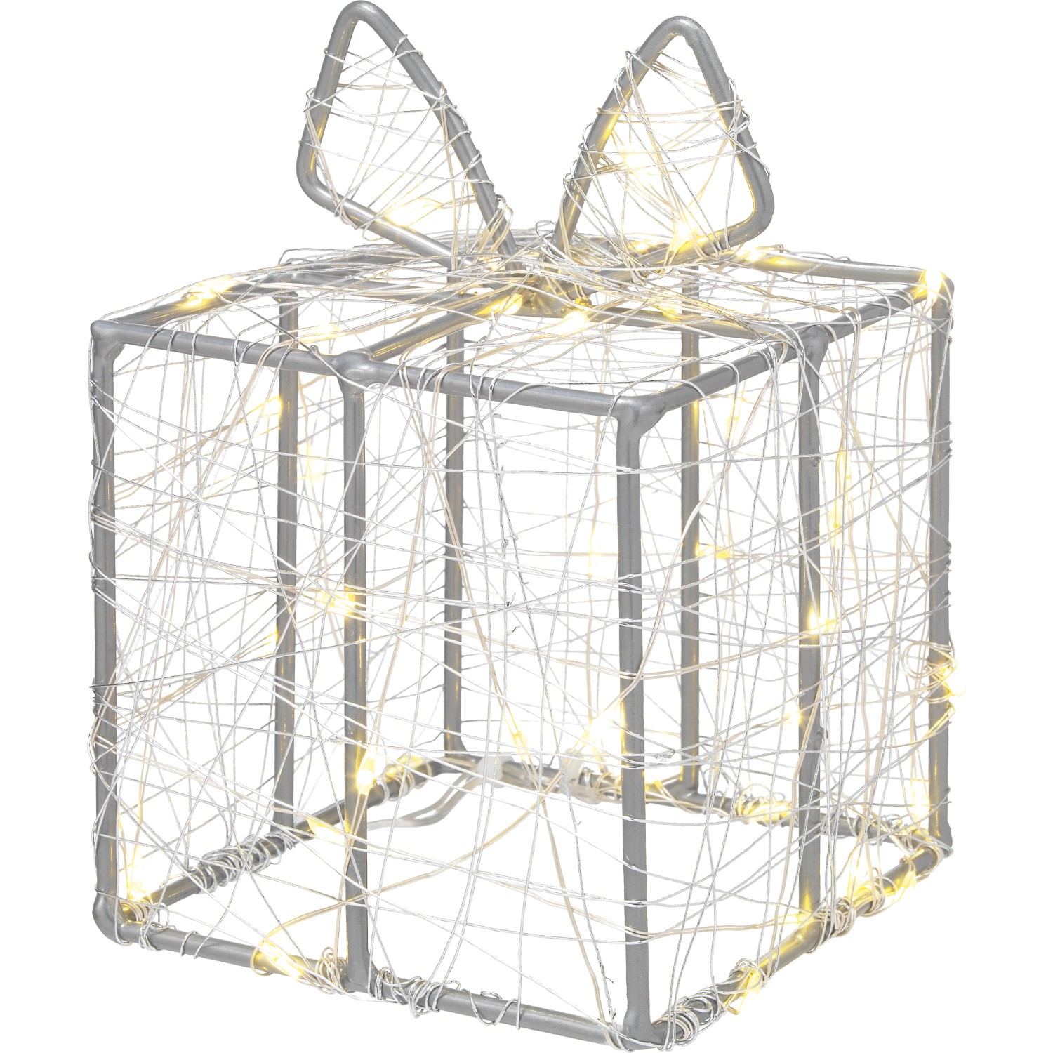 LED Drahtfigur Geschenk 10 cm x 14 cm