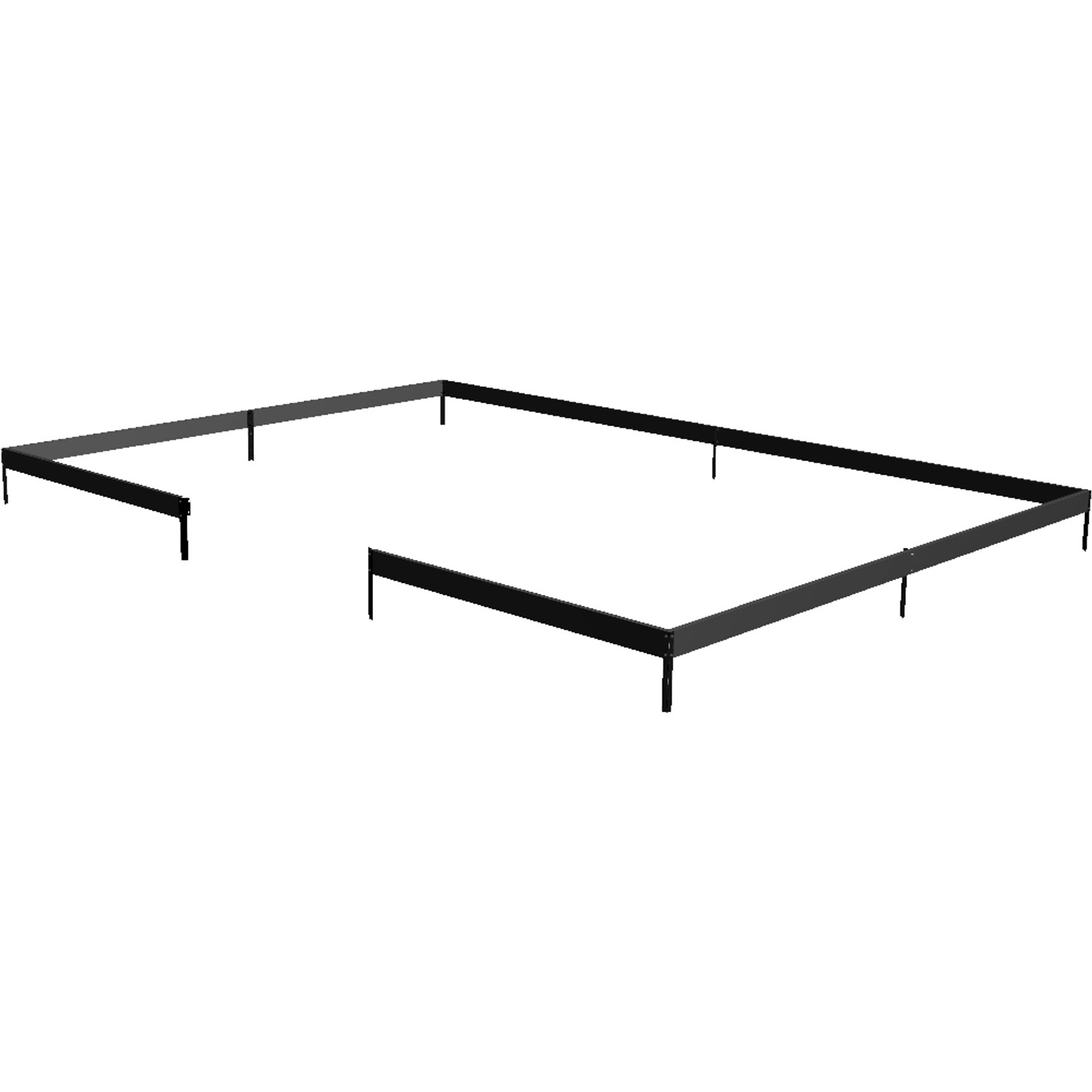 Juliana Fundamentrahmen für das Gewächshaus Grand Oase 18,8 m² Schwarz