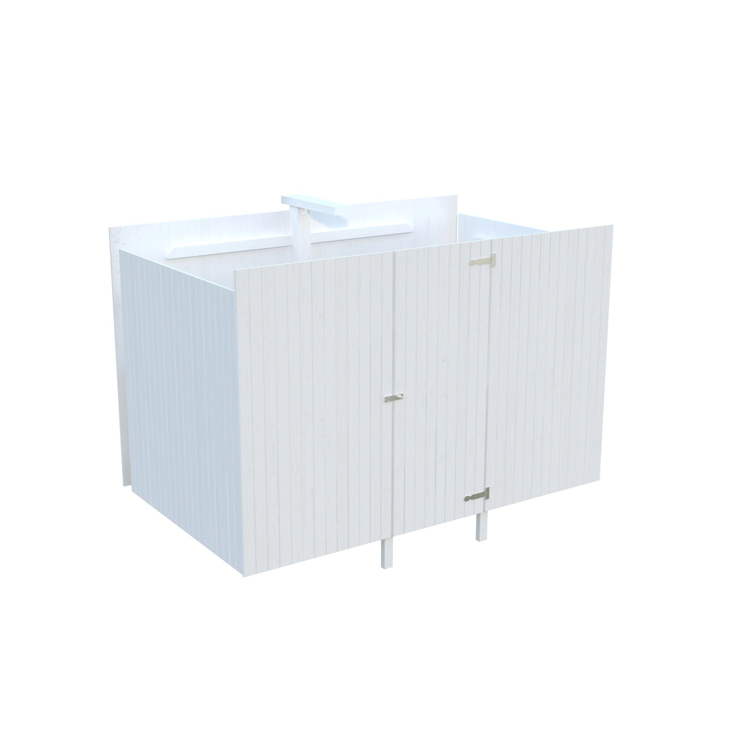 Palmako Geräteraum für Carport 315 x 732 cm Lackiert Weiß FSC®