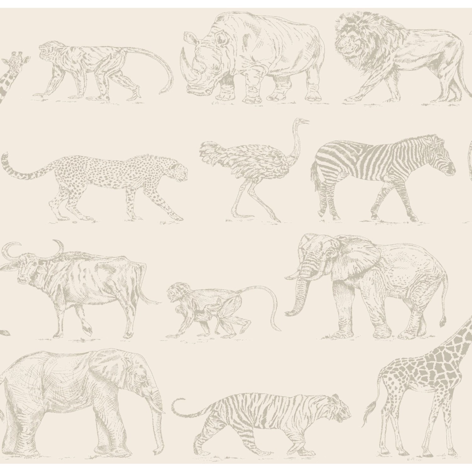 Vliestapete Boutique Safari Beige