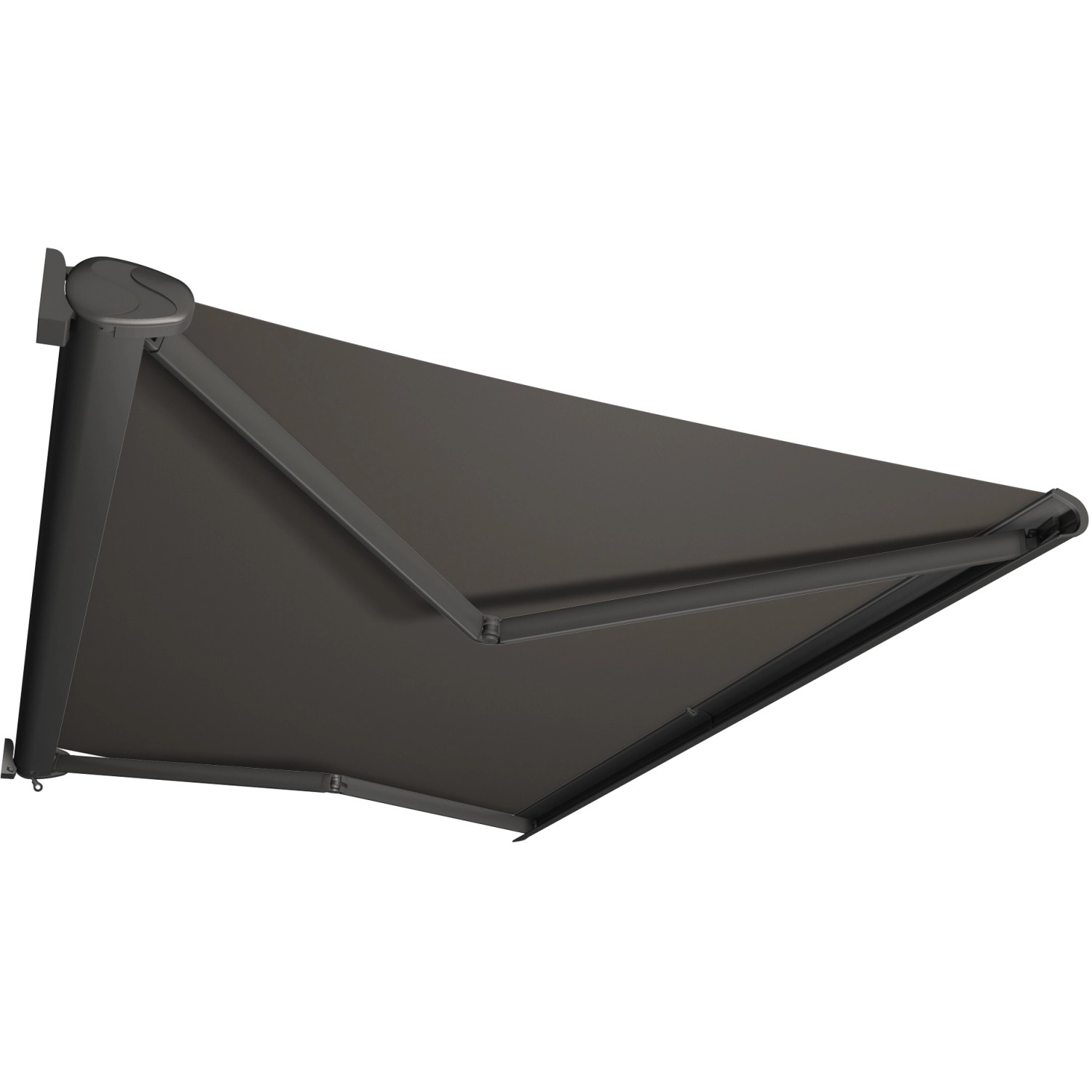 Kassettenmarkise Perform 400 x 300 cm Gestell Anthrazit Tuch Grau
