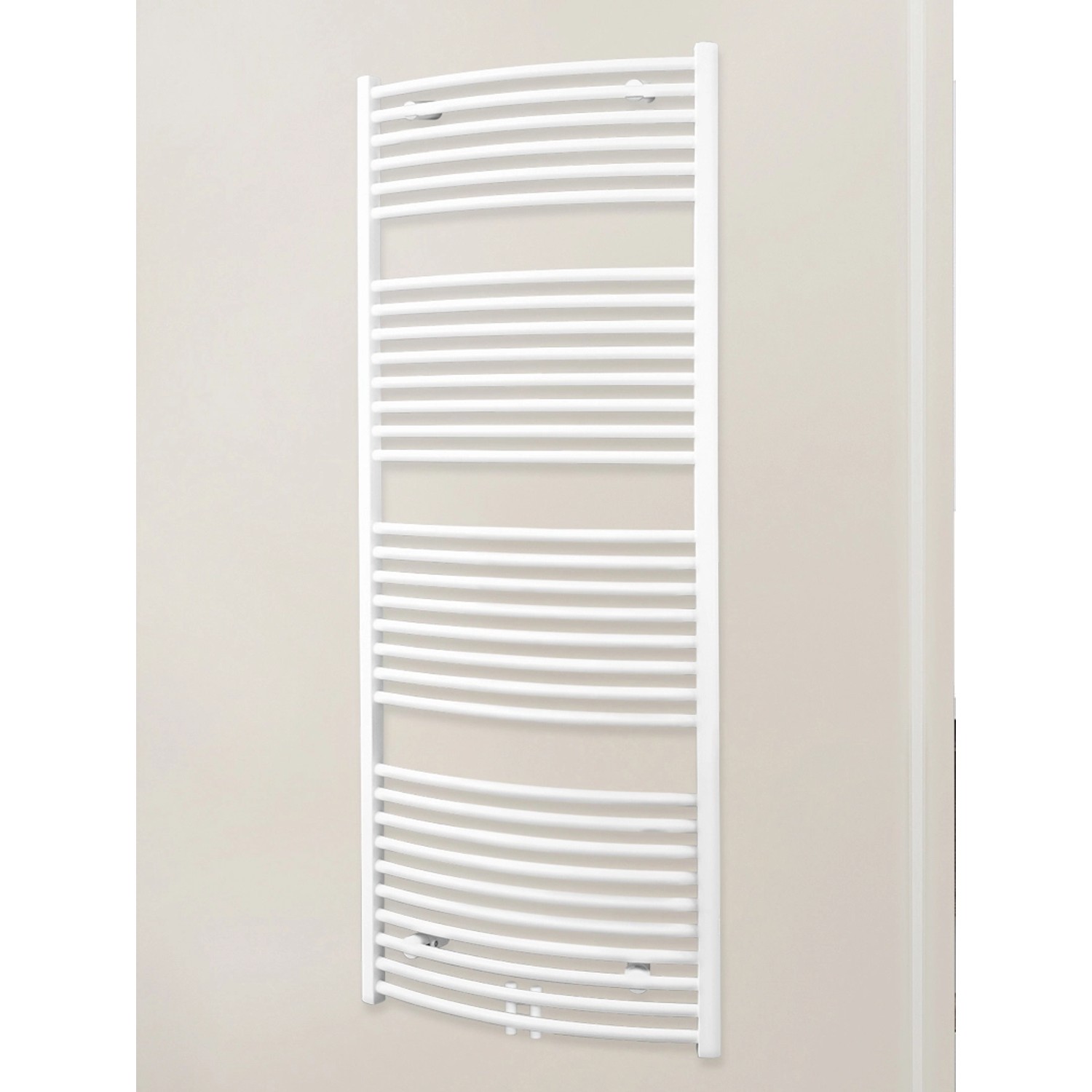 Schulte Design-Heizkörper Europa mit Mittelanschluss 910 W Alpinweiß