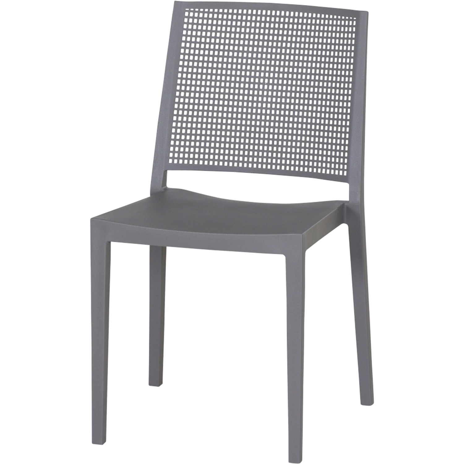 Siena Garden Square Stapelstuhl 56 cm x 46 cm x 80 cm Grau