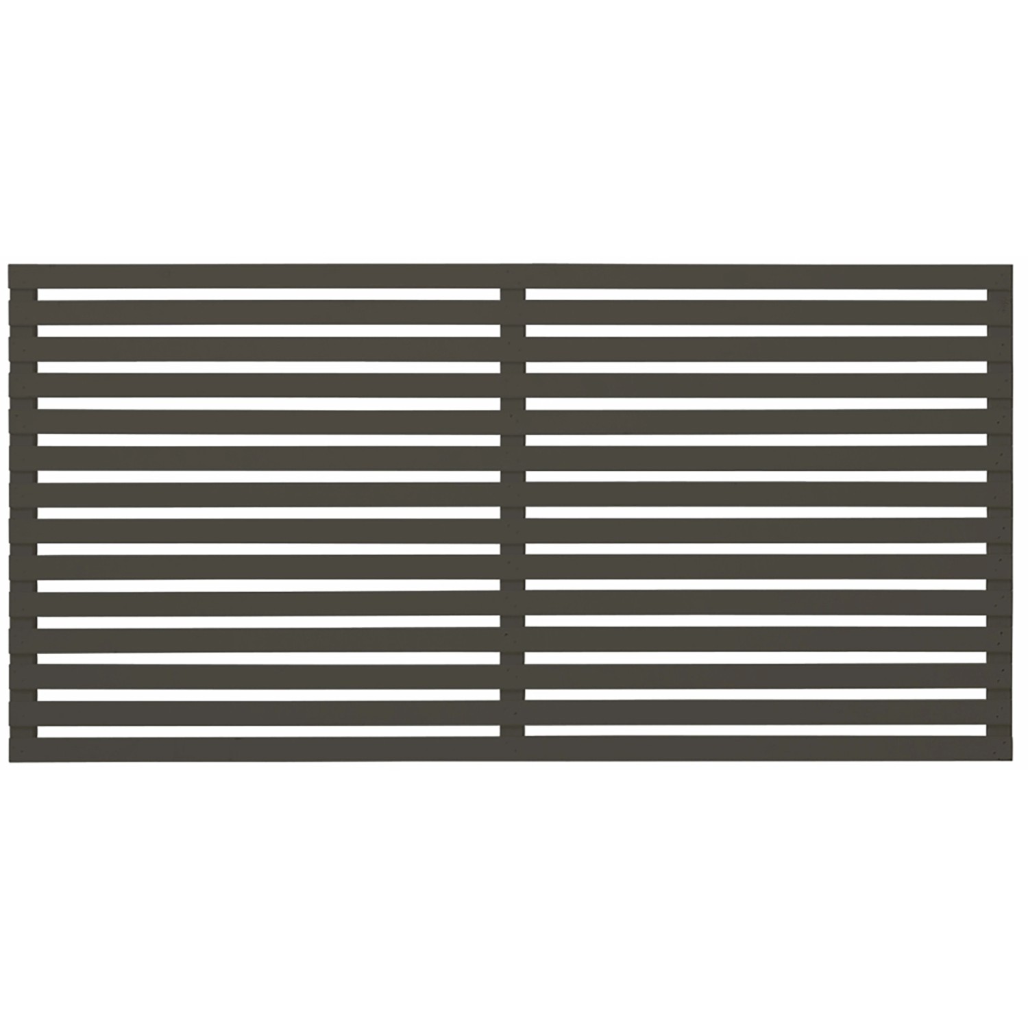 Plus Holz Vorgartenzaun Tokyo Nadelholz Umbragrau 180 cm x 90 cm