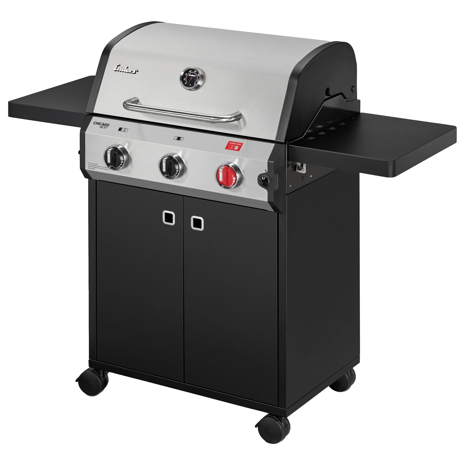 Enders Gasgrill Chicago Next 3 Brenner R Turbo Schwarz-Edelstahl