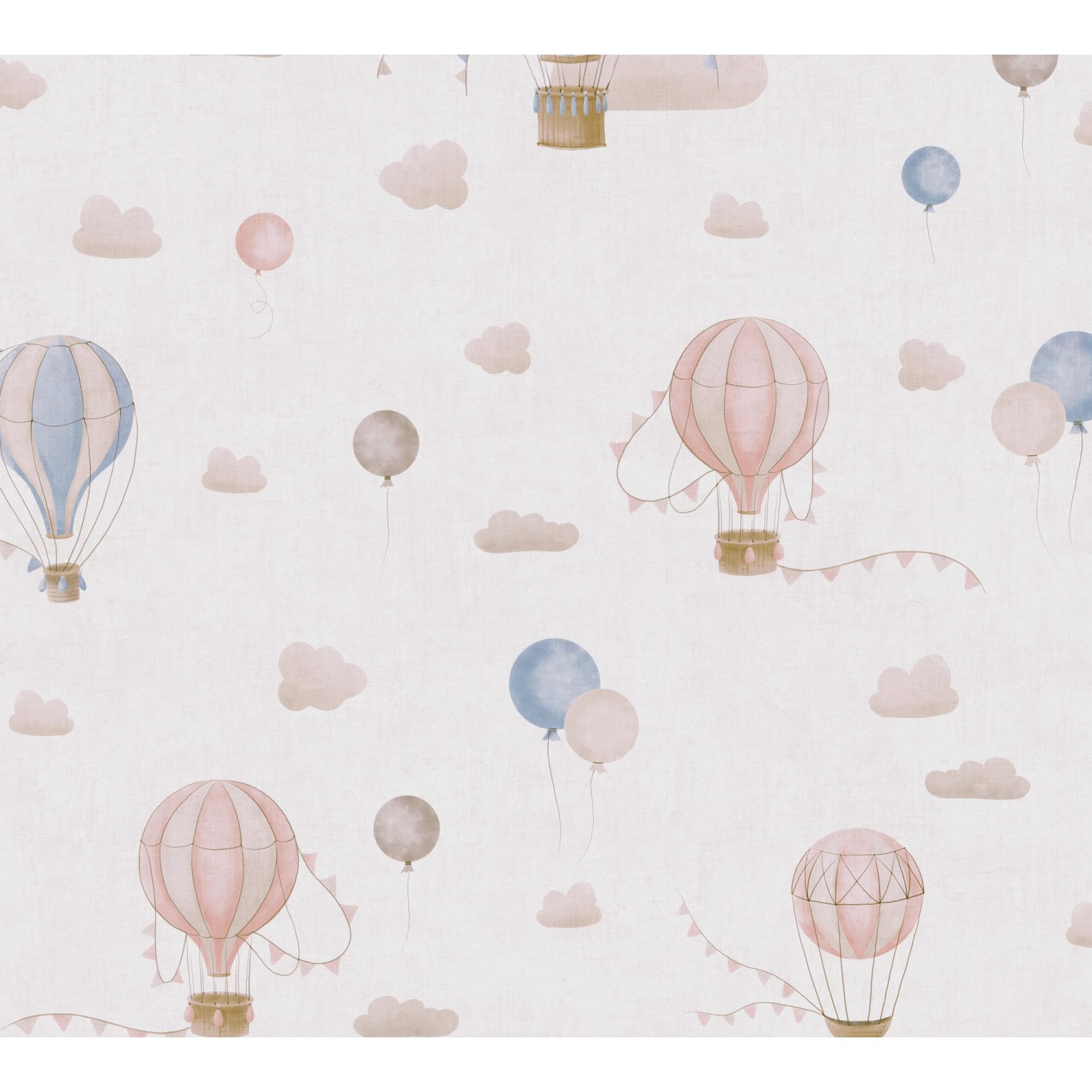 AS Creation Tapete Pop Up Panel Selbstklebend Ballons 250 x 52 cm Rosa-Blau FSC®