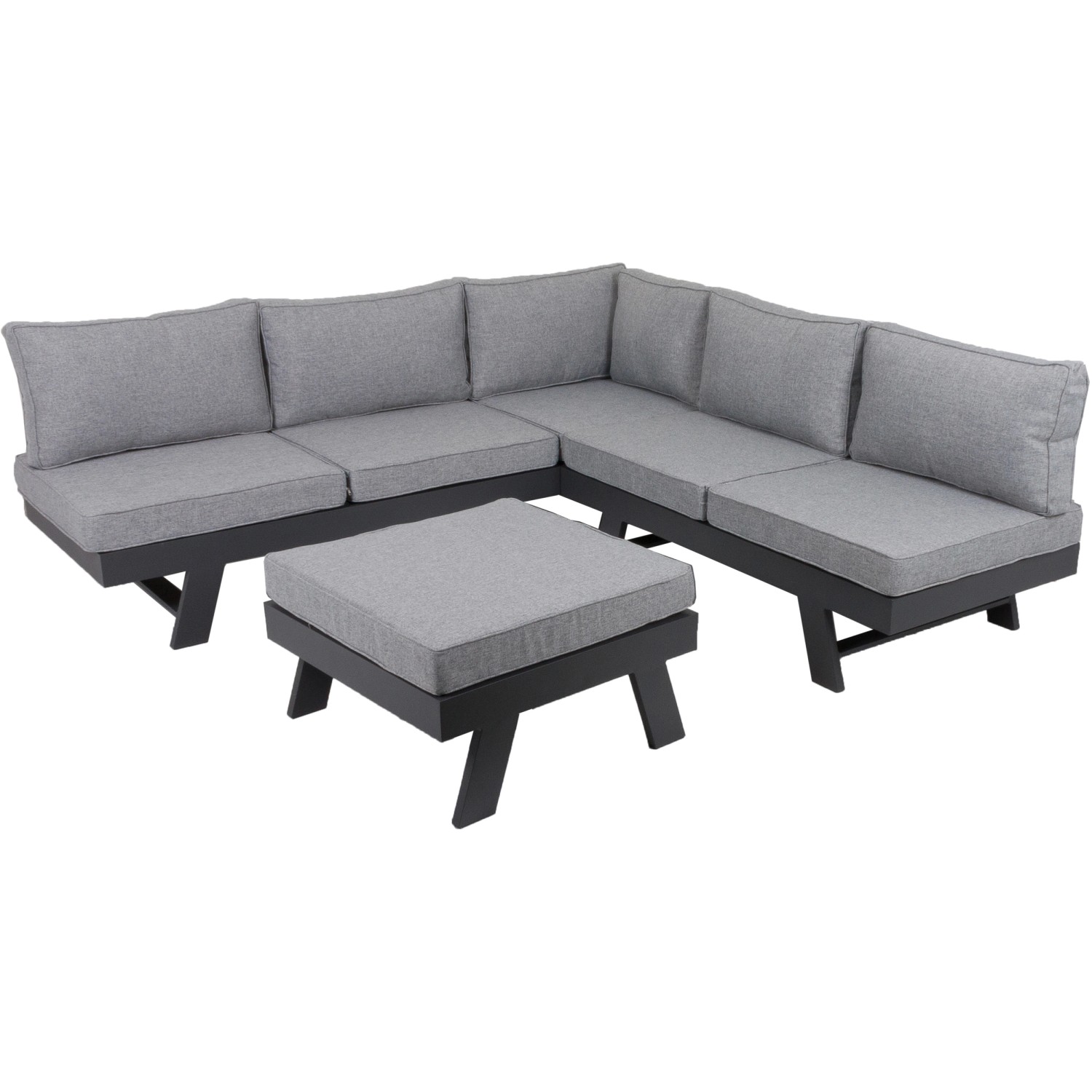 Garden Pleasure Lounge-Set Donna 3-tlg. Grau