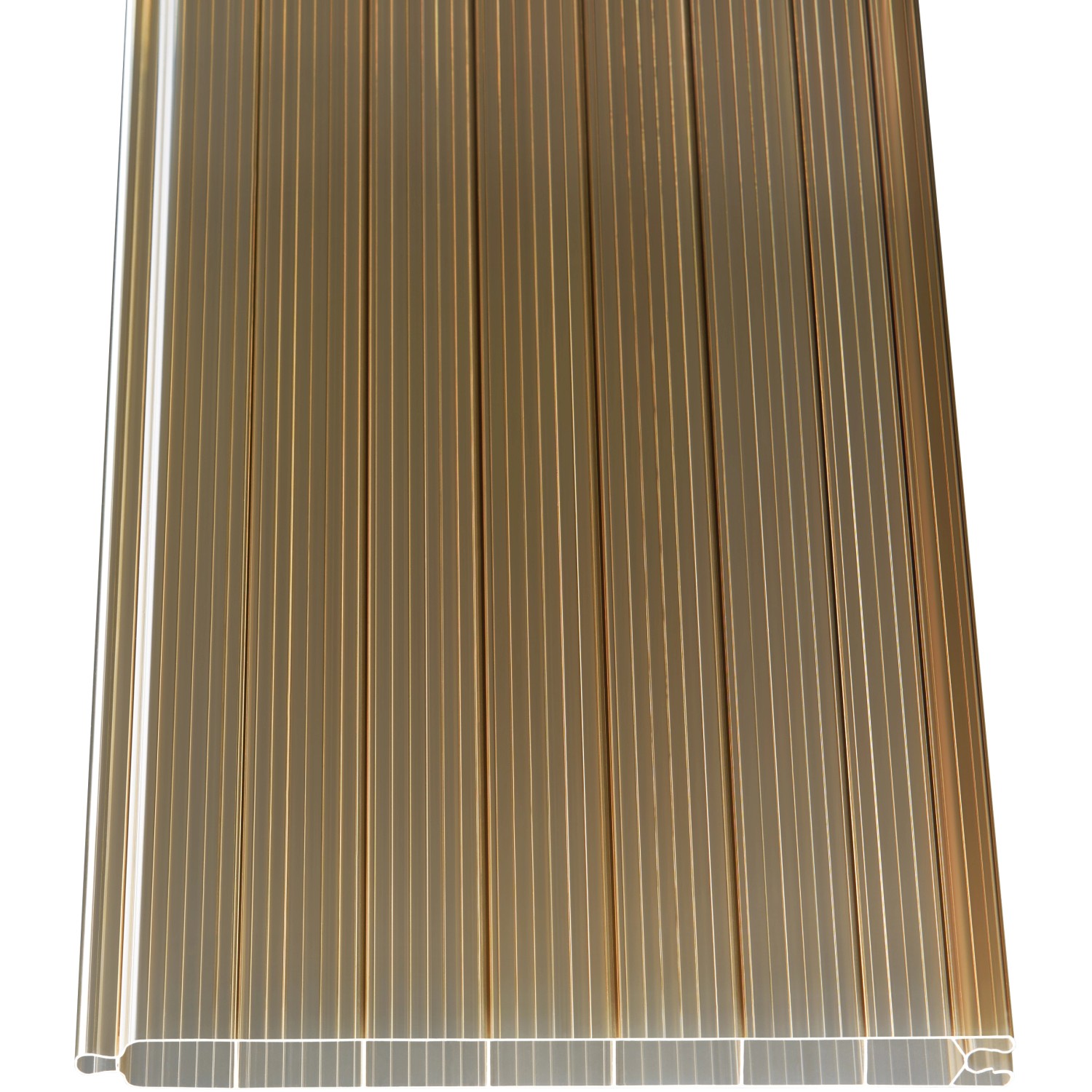 PVC Hohlkammerpaneele 1,6 cm Bronze 200 cm x 20 cm