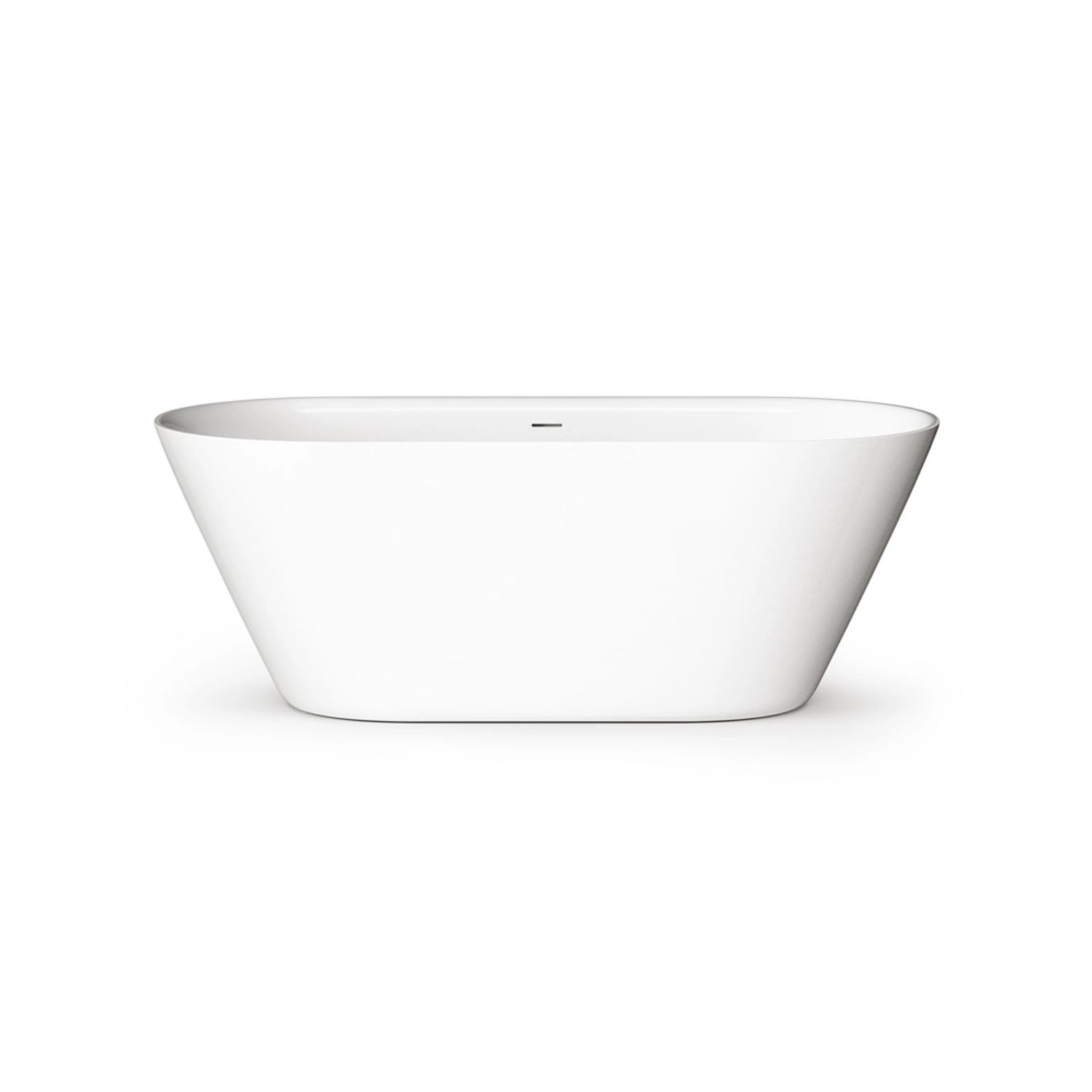 PAA Badewanne Storia aus Mineralguss 167 cm x 72,5 cm x 59,5 cm Weiß Glanz