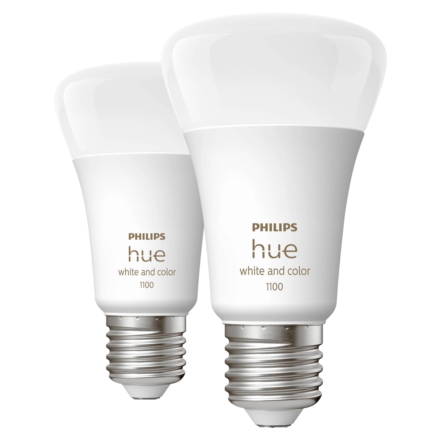 Philips Hue 2 x E27 LED-Leuchtmittel White & Color Ambiance 1100 lm