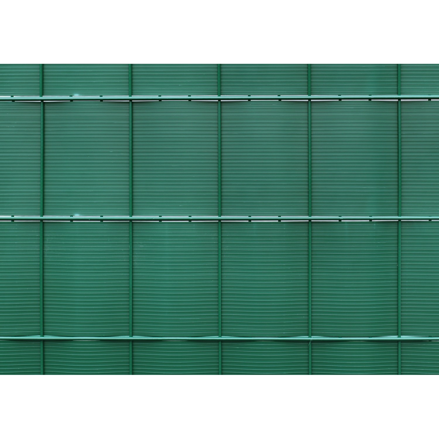 PVC-Sichtschutzstreifen Grün profiliert 24 cm x 201,5 cm 4er Pack