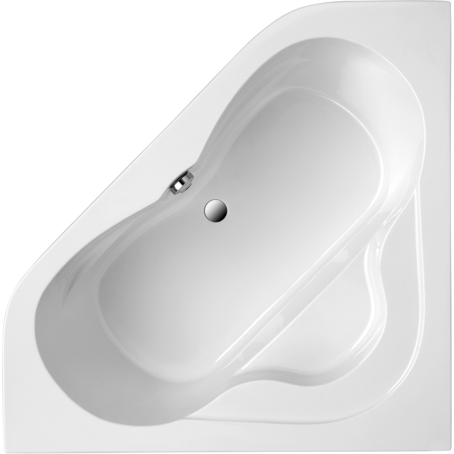 Eck-Badewanne Lucia 140 cm Weiß