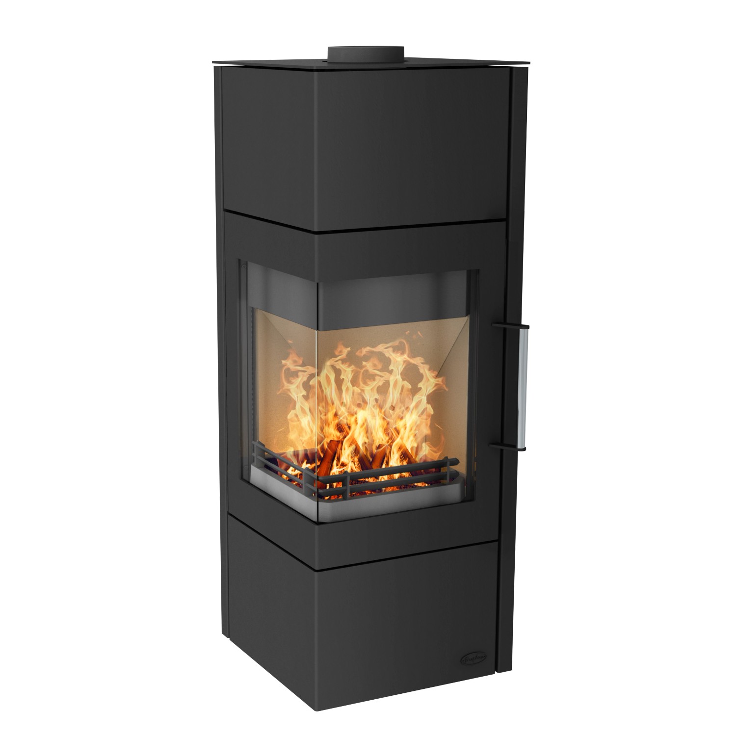 Fireplace Royal Kaminofen Stahl Schwarz 6 kW