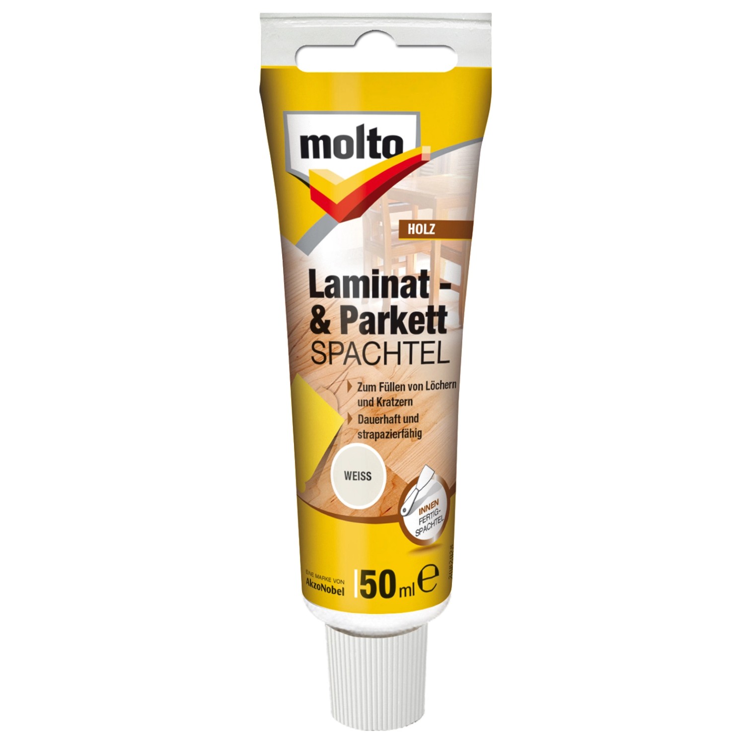 Molto Laminat- & Parkettspachtel Weiß 50 ml