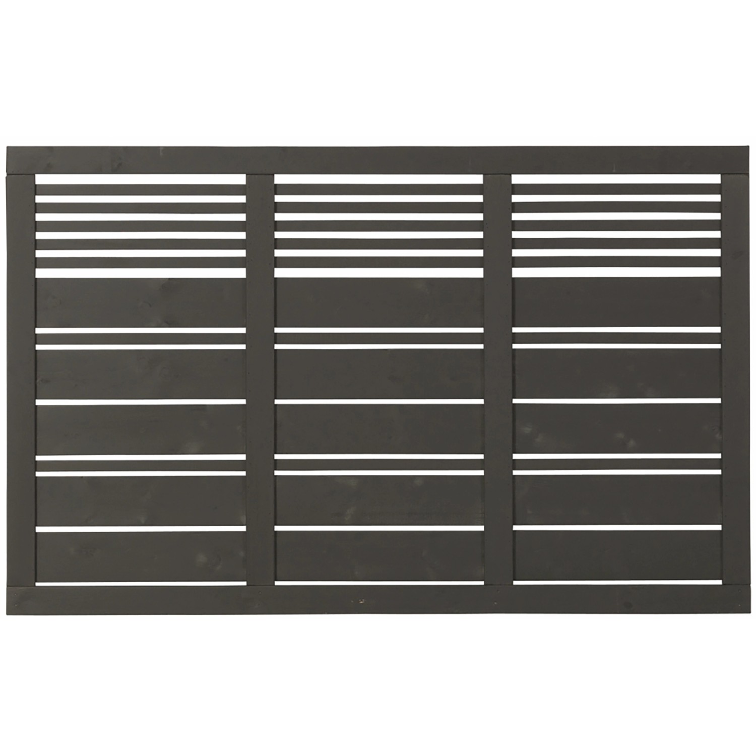 Plus Holz Vorgartenzaun Silence Nadelholz Umbragrau 176 cm x 110 cm