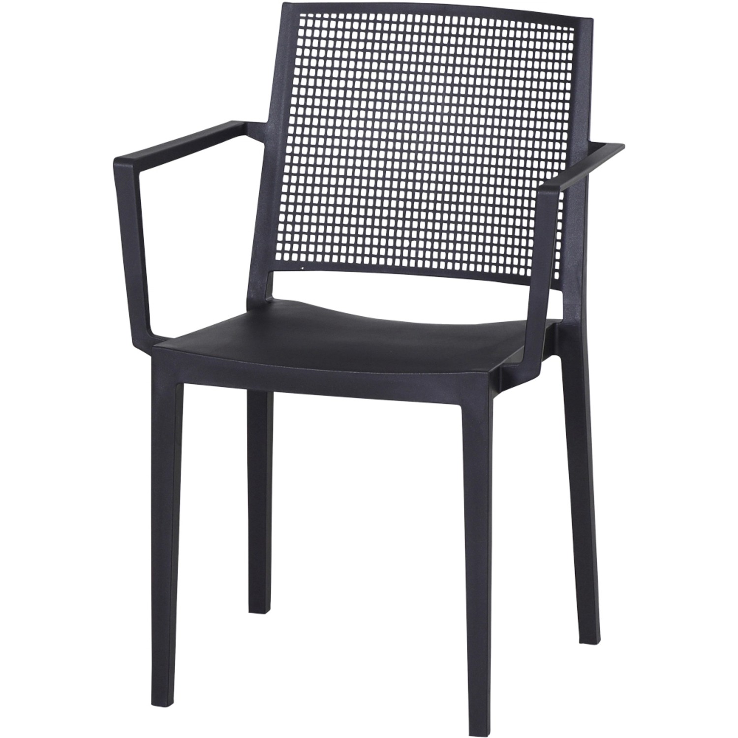 Siena Garden Square Stapesessel 54 cm x 56 cm x 81 cm Anthrazit