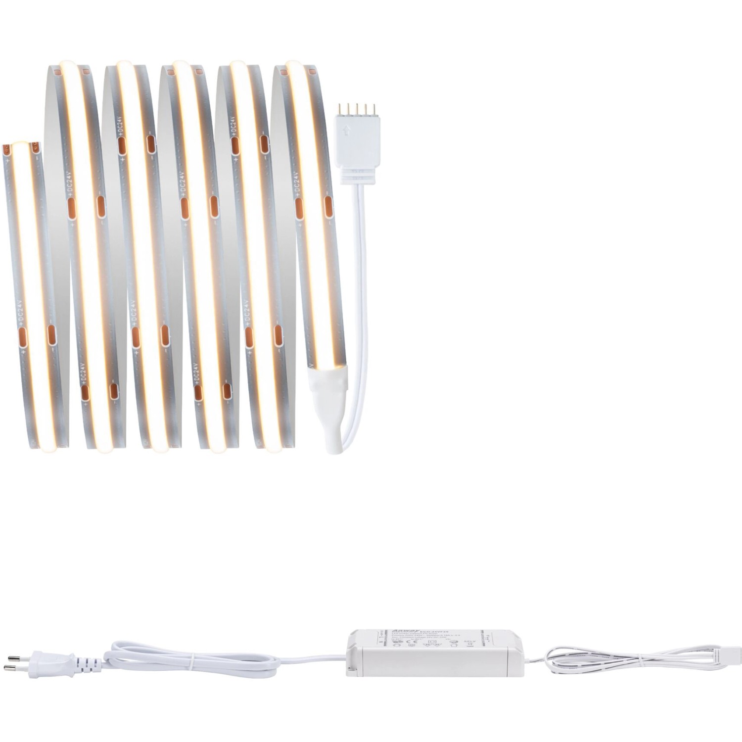 Paulmann MaxLED 500 LED Strip COB Basis-Set 1,5m Weiß 10W