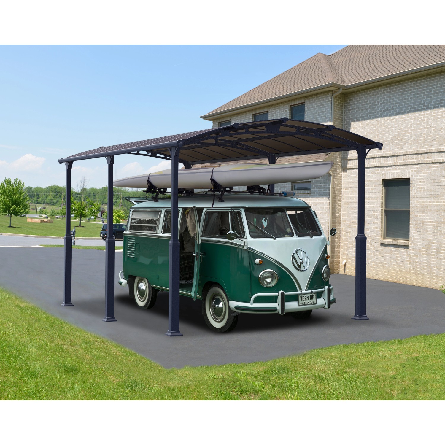Canopia Carport Arcadia Alpine 6400 Anthrazit 360 cm x 650 cm