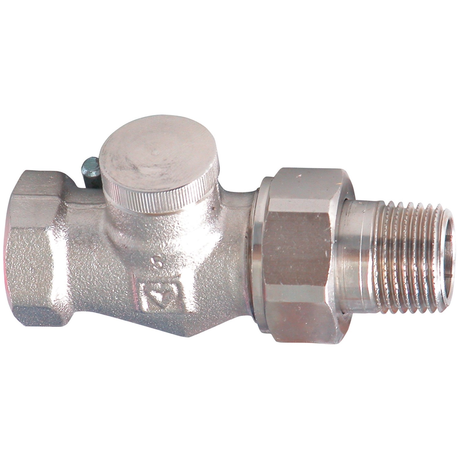 Herz Heizkörper Rücklaufverschraubung 13 mm (1/2 Zoll) Durchgangsform