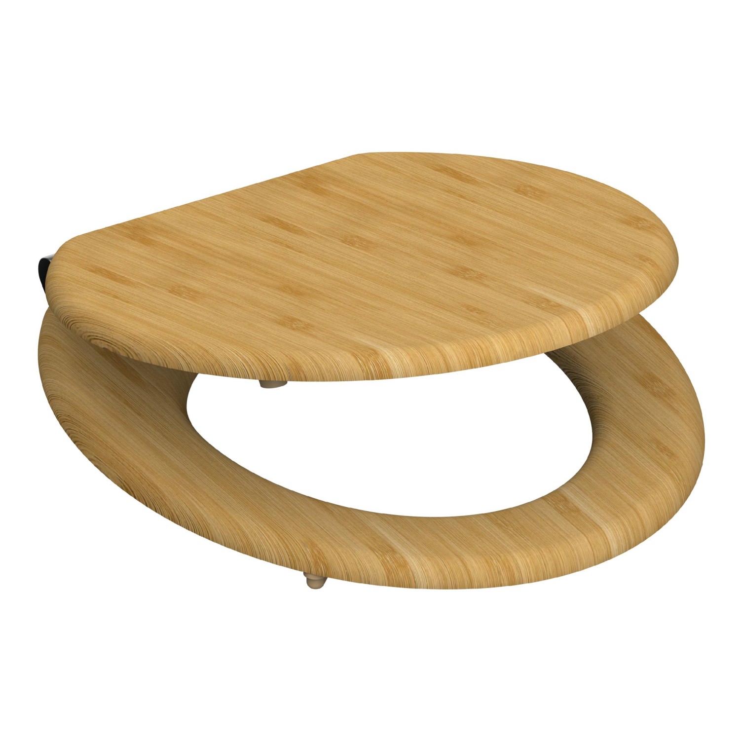 Schütte WC-Sitz Bambus mit doppelter Absenkautomatik