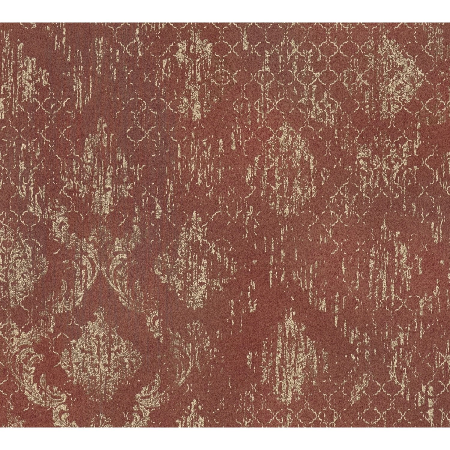 AS Creation Tapete Pop Up Panel Selbstklebend Ornament 250 x 52 cm Rot-Gold FSC®